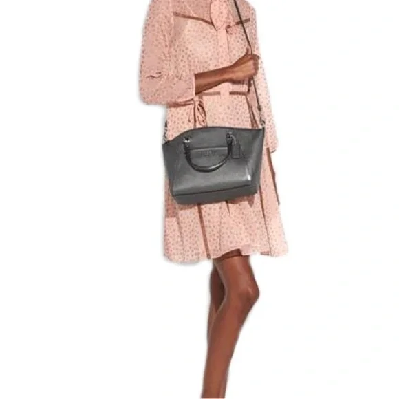 Authentic COACH Pebble Grey Prairie Satchel - Picture 14 of 14